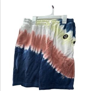 NWT Art Class Tye Dye Blue White & Red Front Tie XL-16 Junior Shorts